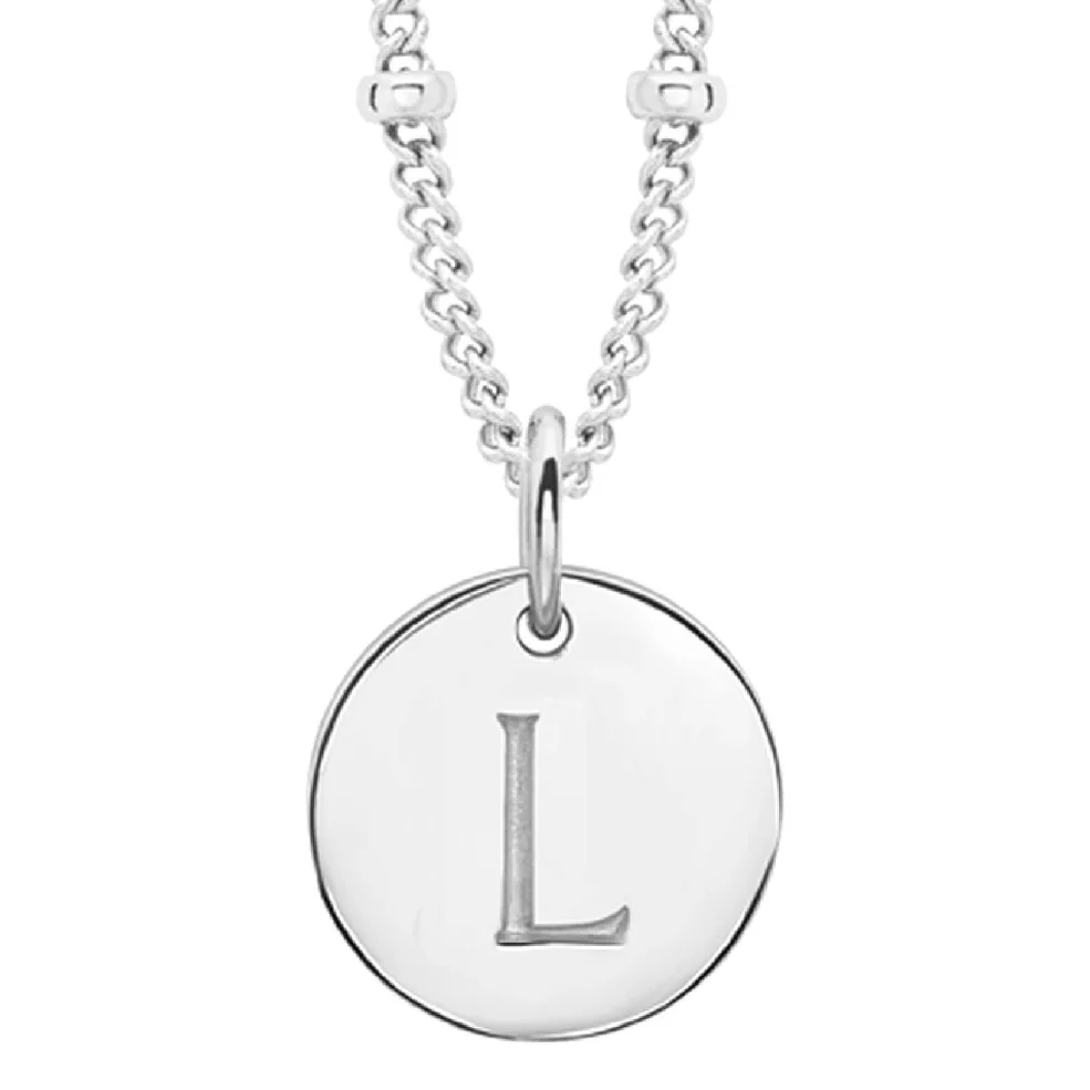 Missoma Women's Initial Charm Necklace - L - Silver Image 1