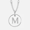 Missoma Women's Initial Charm Necklace - M - Silver - Image 1