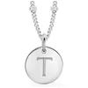 Missoma Women's Initial Charm Necklace - T - Silver - Image 1