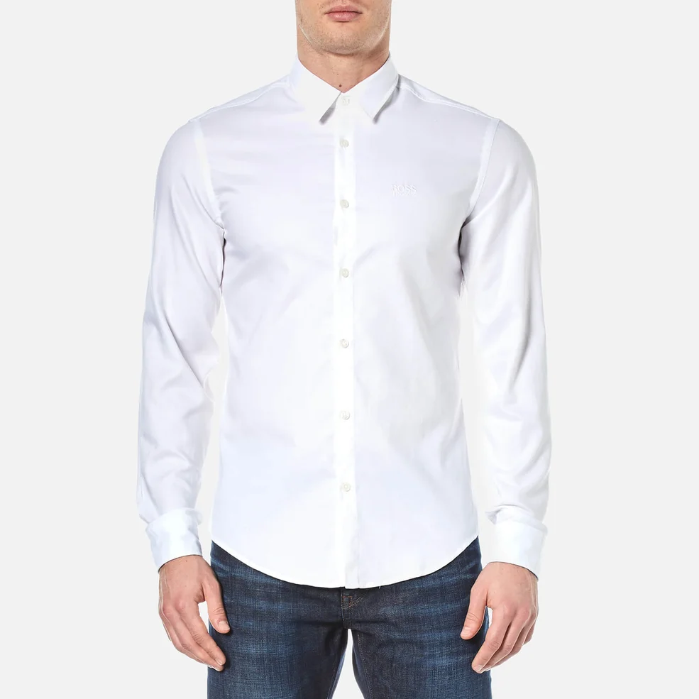 BOSS Green Men's Buster Shirt - White Image 1