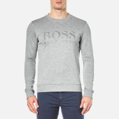 BOSS Green Men's Salbo Logo Sweatshirt - Pastel Grey