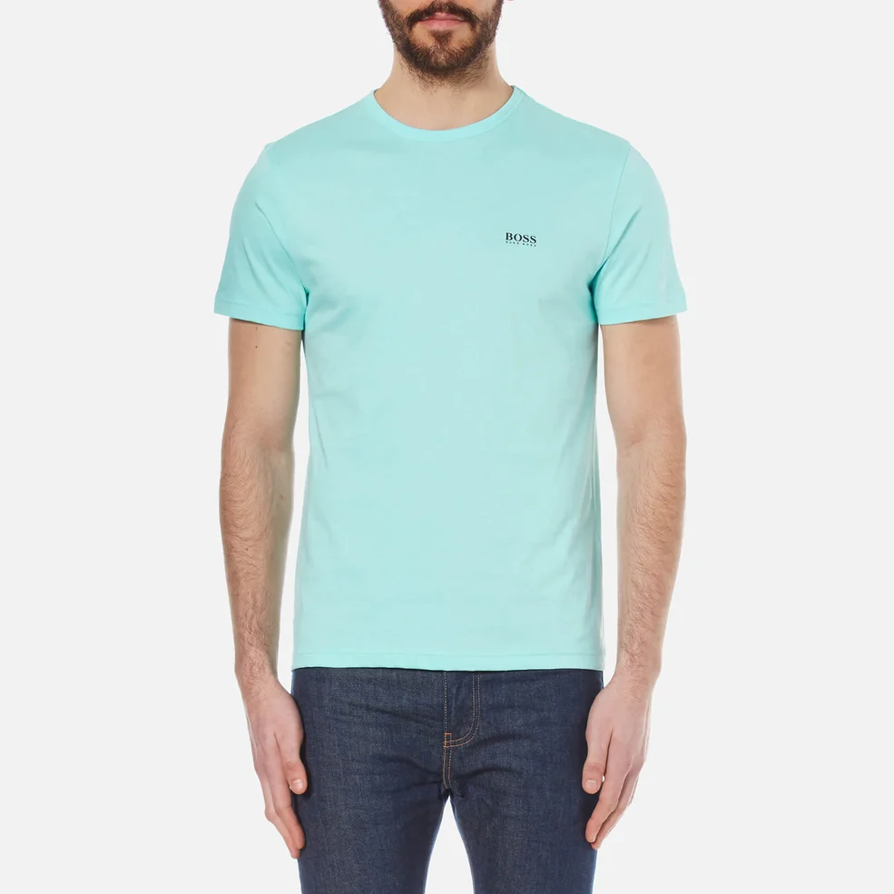 BOSS Green Men's Tee Basic T-Shirt - Open Blue Image 1