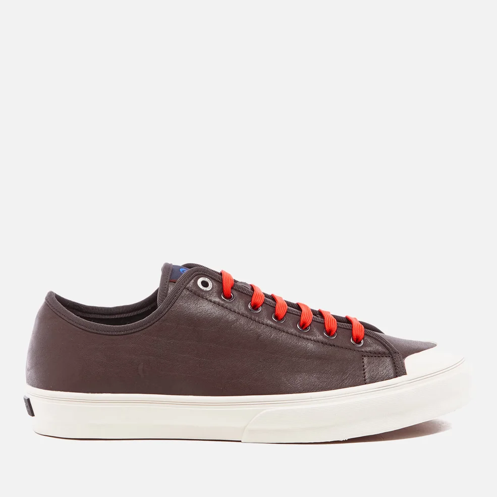 PS by Paul Smith Men's Colston Leather Court Trainers - Dark Grey Washed Image 1