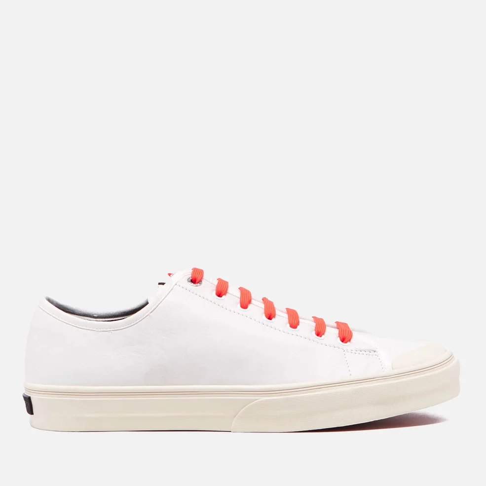 PS by Paul Smith Men's Colston Canvas Court Trainers - White Mono Lux Image 1