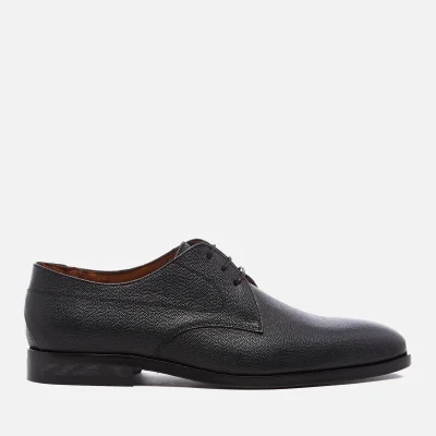 PS by Paul Smith Men's Leo Leather Plain Derby Shoes - Black