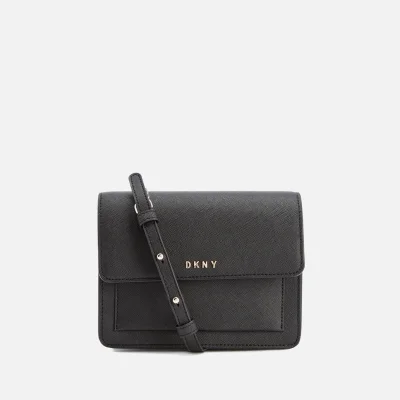 DKNY Women's Bryant Park Mini Flap Cross Body Bag - Black