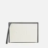 DKNY Women's Debossed Logo Large Clutch Pouch Bag - Cream - Image 1