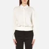 DKNY Women's Button Through Pullover with Ribbed Hem - Gesso - Image 1