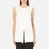 DKNY Women's Sleeveless Short Jumpsuit with Fringe and Piping - Gesso/Black - Image 1
