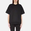 DKNY Women's Short Sleeve Pullover with Front Logo and Rib Trims - Black - Image 1
