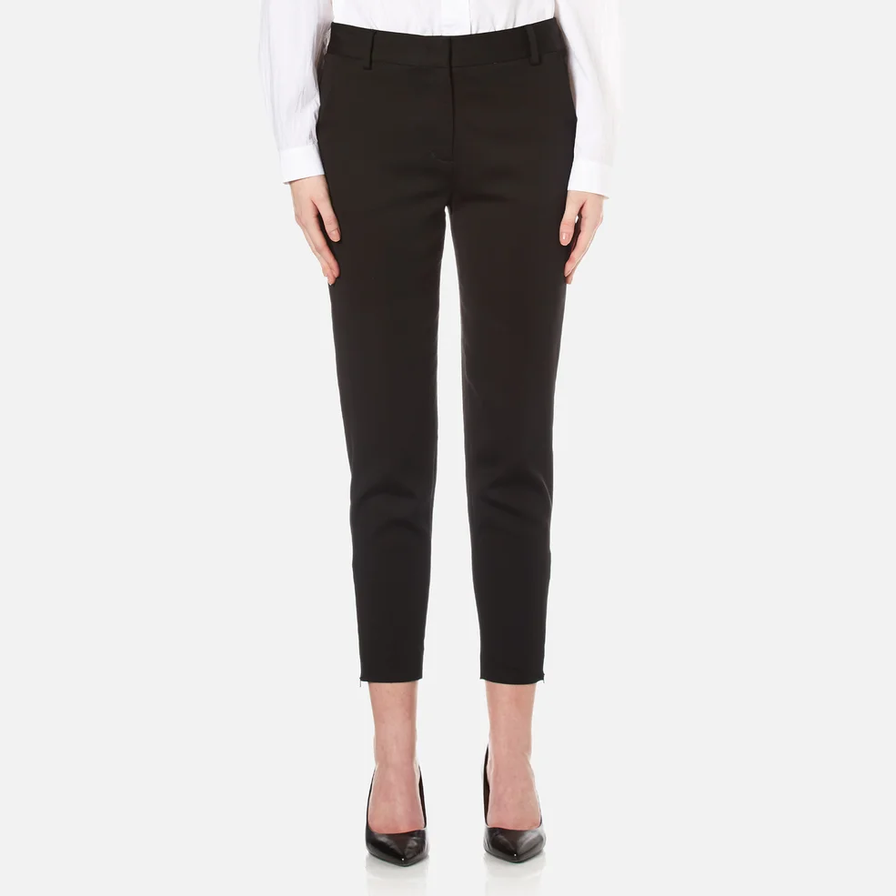 DKNY Women's Tailored Relaxed Pants - Black Image 1