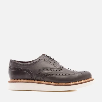 Grenson Men's Stanley V Leather Brogues - Anthracite