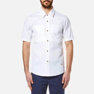 Vivienne Westwood Men's Classic Oxford Short Sleeve Shirt - White
