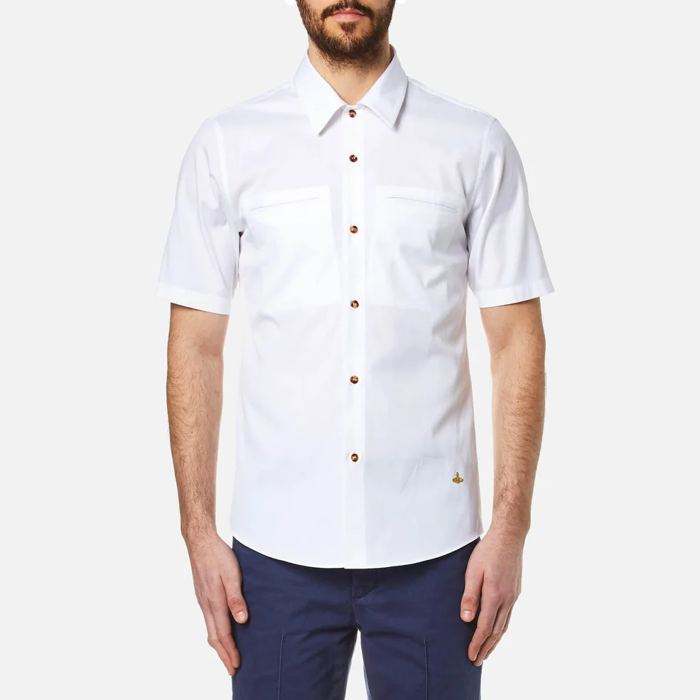 Vivienne Westwood Men's Classic Oxford Short Sleeve Shirt - White Image 1