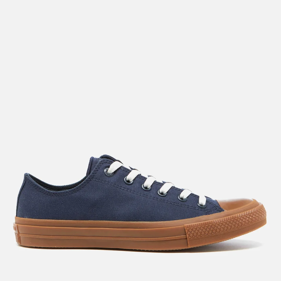 Converse Men's Chuck Taylor All Star II Ox Trainers - Obsidian/Gum Image 1