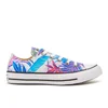 Converse Women's Chuck Taylor All Star Ox Trainers - Fresh Cyan/Magenta Glow/White - Image 1