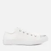 Converse Women's Chuck Taylor All Star Ox Trainers - White/Silver - Image 1