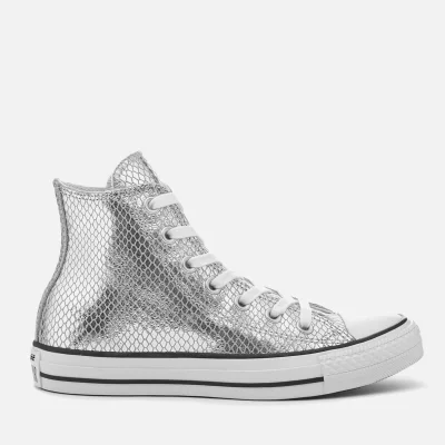 Converse Women's Chuck Taylor All Star Hi-Top Trainers - Silver/Black/White