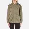 Maison Scotch Women's Army Jacket with Embroidery - Military Green - Image 1