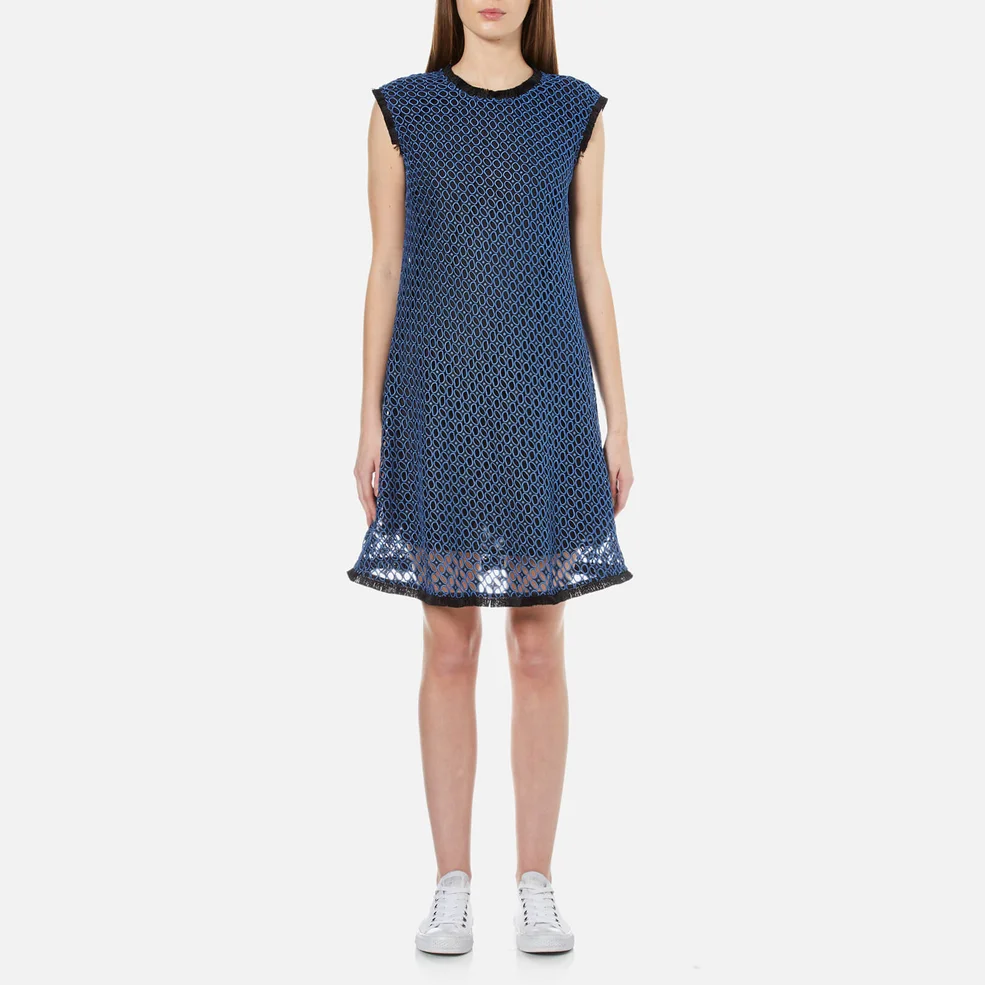 Sportmax Code Women's Galatea Lace Shift Dress - Blue Image 1