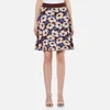 Sportmax Code Women's Nasca Floral Knitted Skirt - Bordeaux - Image 1