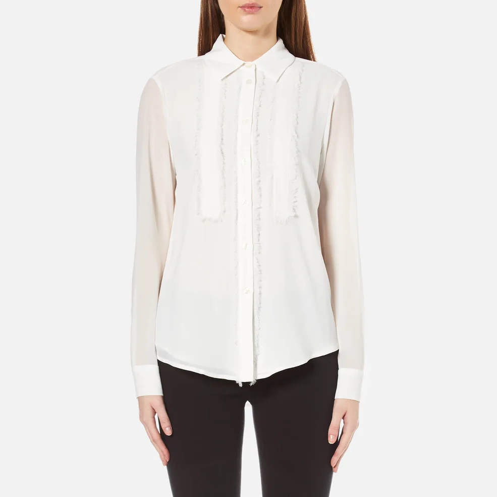 MICHAEL MICHAEL KORS Women's Fray Detail Shirt - White Image 1