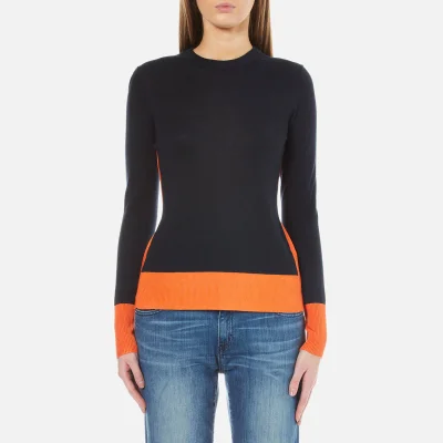 MICHAEL MICHAEL KORS Women's Contrast Colour Rib Sweatshirt - Poppy