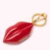 Lulu Guinness Women's Perspex Mini Perspex Lip Keyring - Classic Red - Image 1