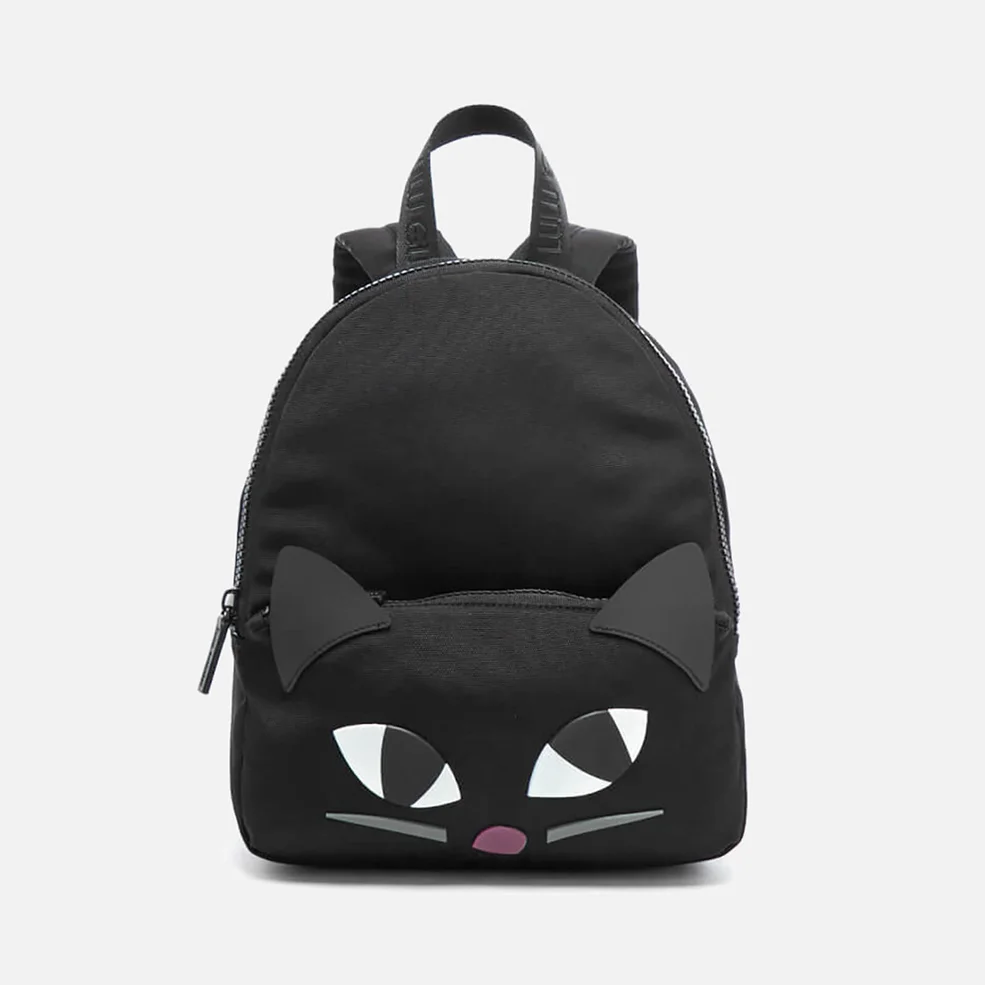 Lulu Guinness Women's Medium Kooky Cat Backpack - Black Image 1