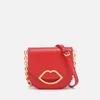 Lulu Guinness Women's Small Smooth Leather Amy Cross Body Bag - Coral - Image 1