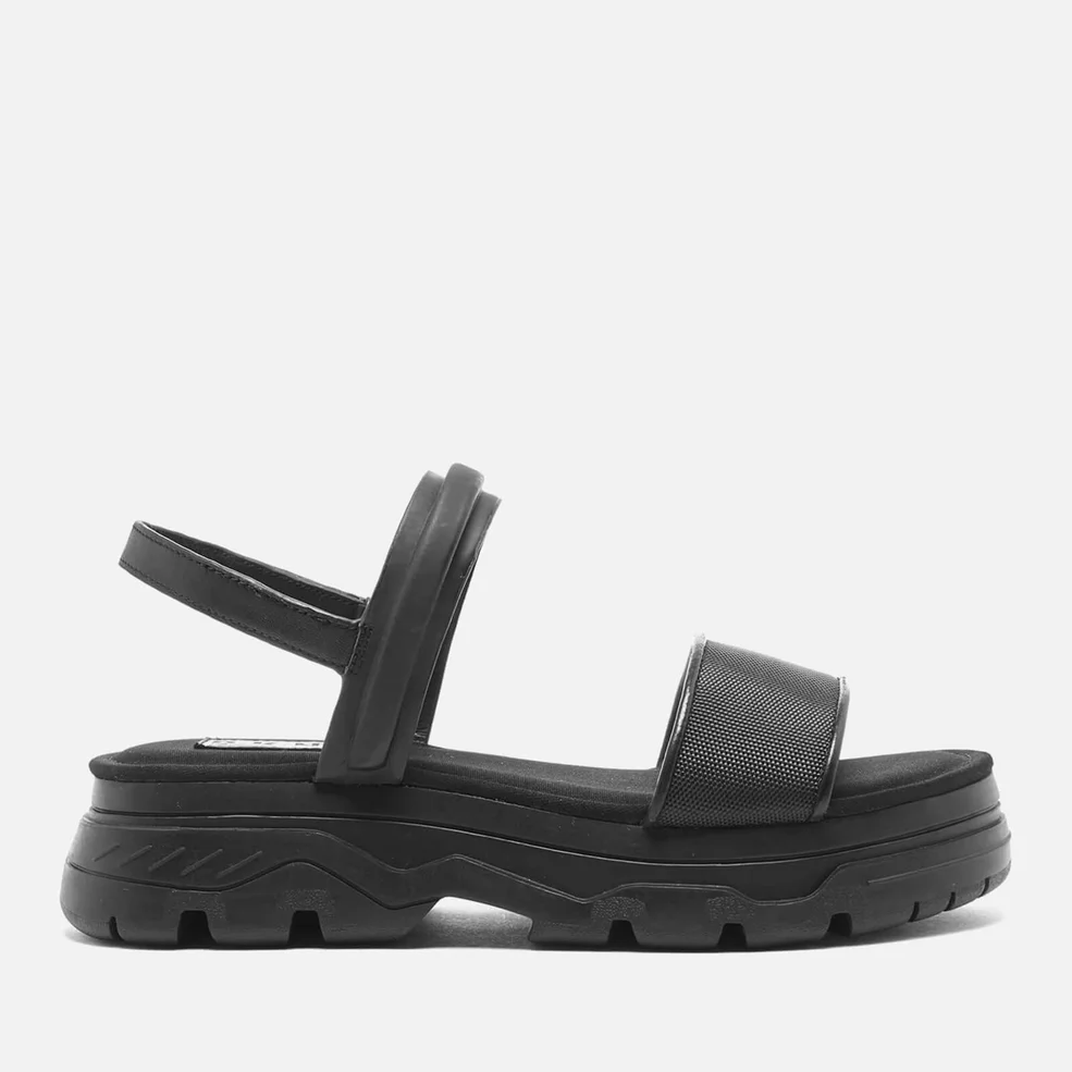 DKNY Women's Addie Multi Strap Flat Lug Sandals - Black Image 1