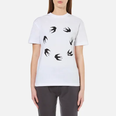 McQ Alexander McQueen Women's Classic Circle Swallow T-Shirt - Optic White