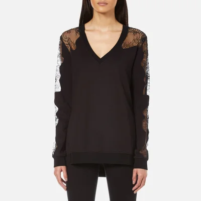 McQ Alexander McQueen Women's Lace Trip Sweatshirt - Black