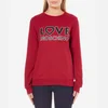 Love Moschino Women's Love Logo Sweatshirt - Red - Image 1