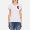Love Moschino Women's Fitted Logo T-Shirt - Optical White - Image 1