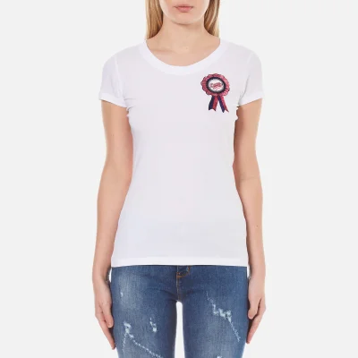 Love Moschino Women's Fitted Logo T-Shirt - Optical White