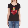 Love Moschino Women's Heart T-Shirt - Black - Image 1
