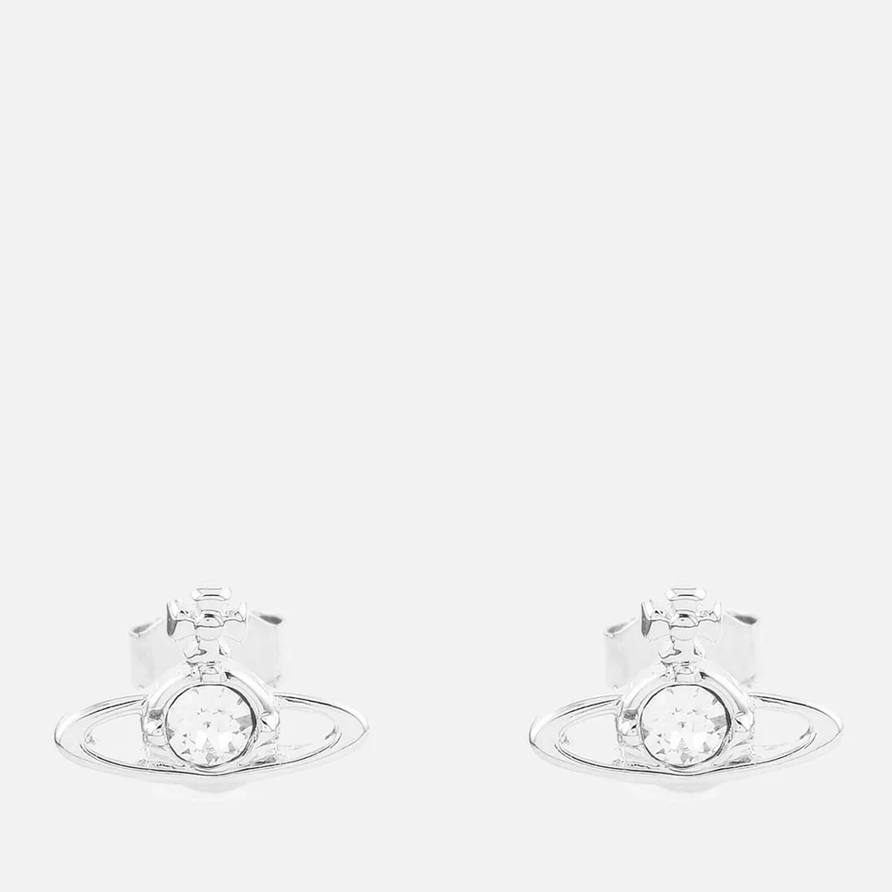 Vivienne Westwood Women's Nano Solitaire Earrings - Crystal/Imitation Rhodium Image 1