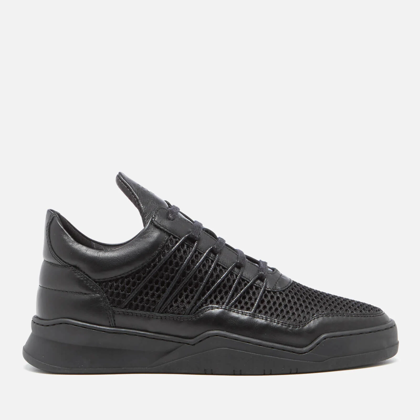 Filling Pieces Men's Ghost Mesh Low Top Trainers - Black Image 1