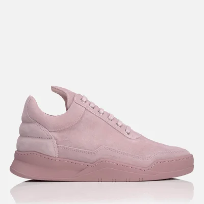 Filling Pieces Women's Ghost Suede Tonal Low Top Trainers - Pink