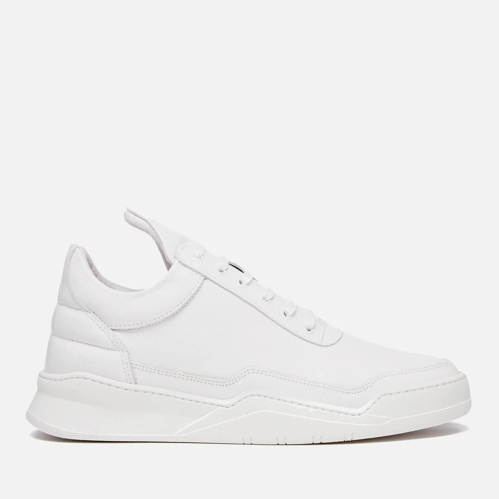 Filling Pieces Men's Ghost Leather Low Top Trainers - White Image 1