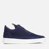 Filling Pieces Men's Fundament Mesh Suede Low Top Trainers - Navy - Image 1