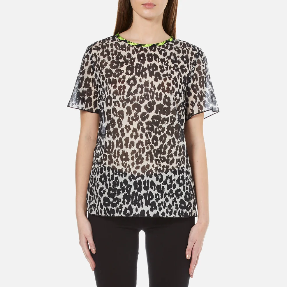 Marc Jacobs Women's Leopard Print T-Shirt - Bone Image 1