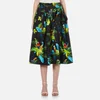 Marc Jacobs Women's Parrot Belted Full Skirt - Black/Multi - Image 1