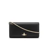 Vivienne Westwood Women's Balmoral Grain Leather Long Wallet with Chain - Black - Image 1