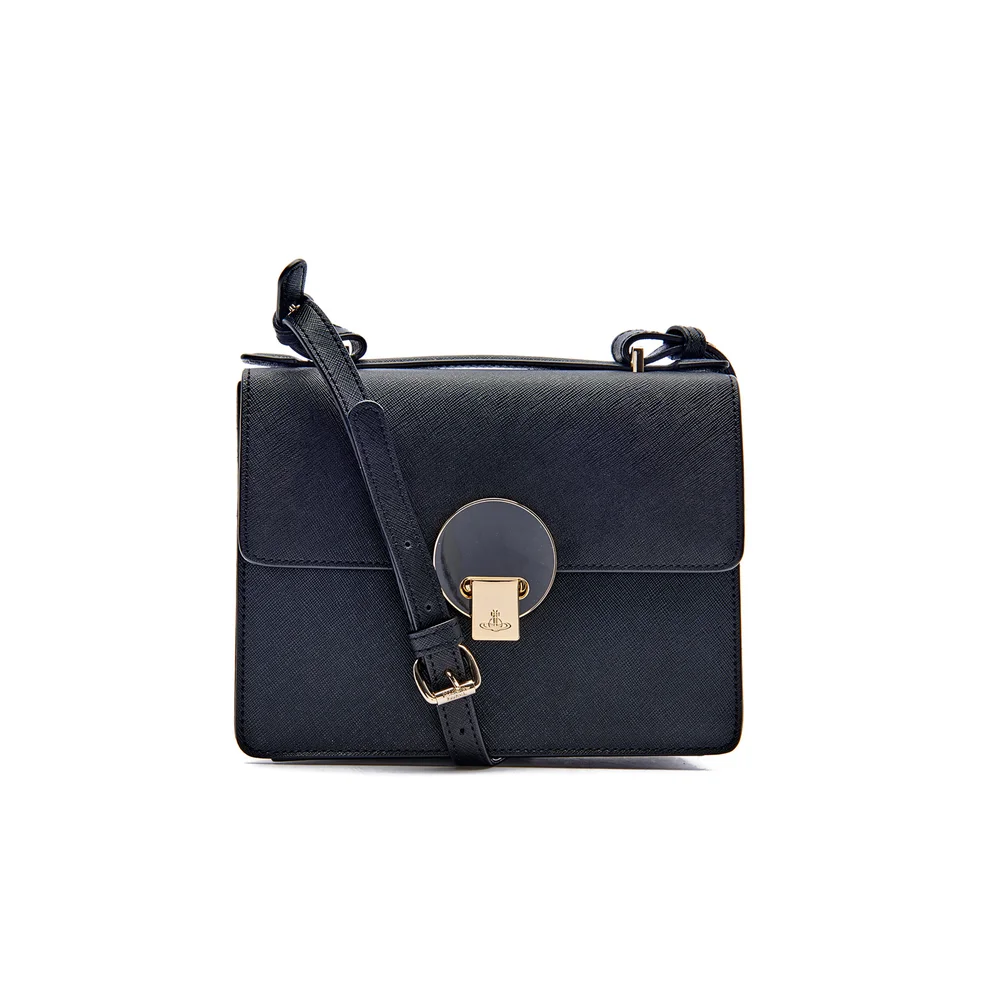 Vivienne Westwood Women's Opio Saffiano Leather Small Shoulder Bag - Black Image 1
