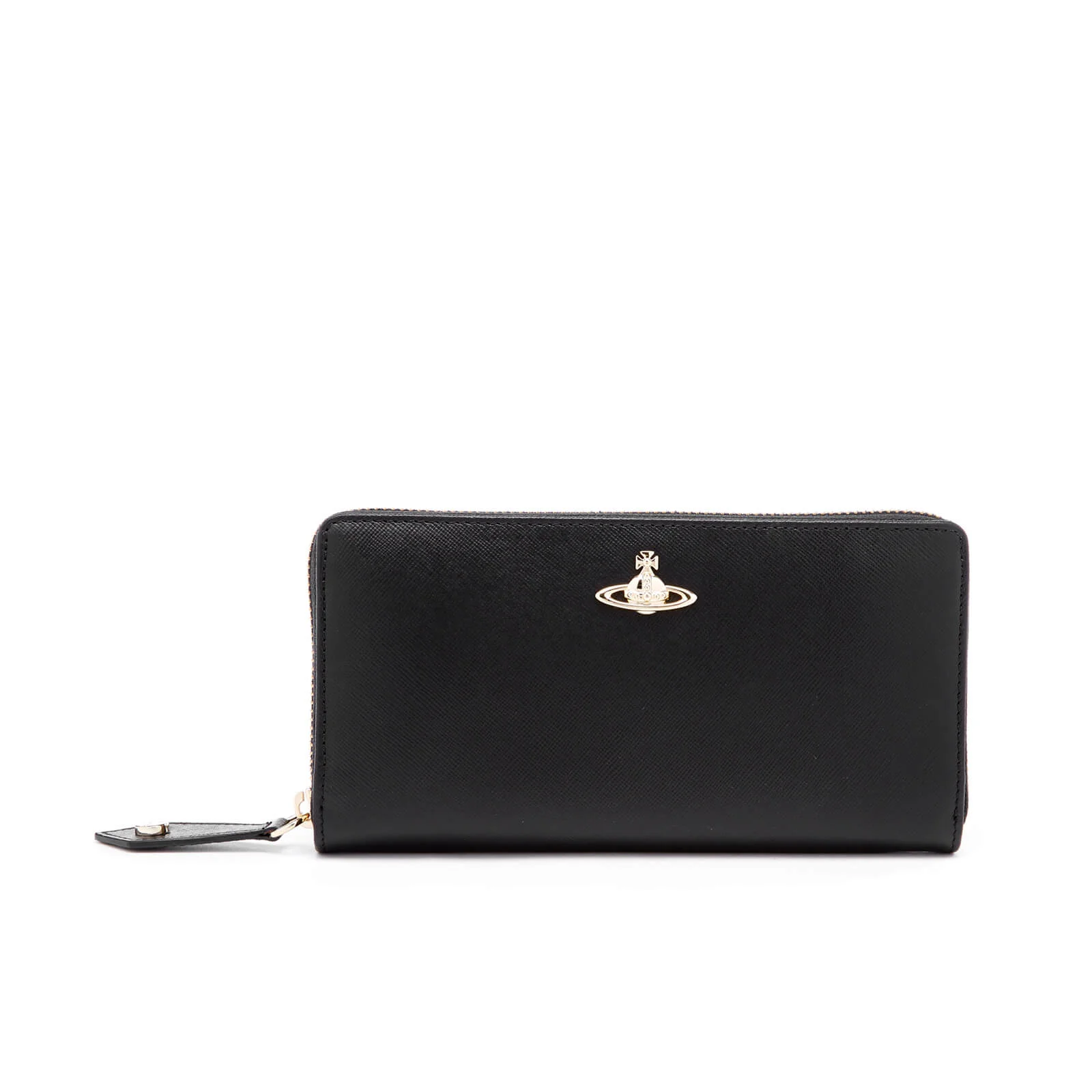 Vivienne Westwood Women's Opio Saffiano Leather Zip Around Wallet - Black Image 1