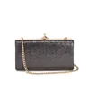 Vivienne Westwood Women's Verona Metallic Leather Large Clutch Bag with Chain - Black - Image 1