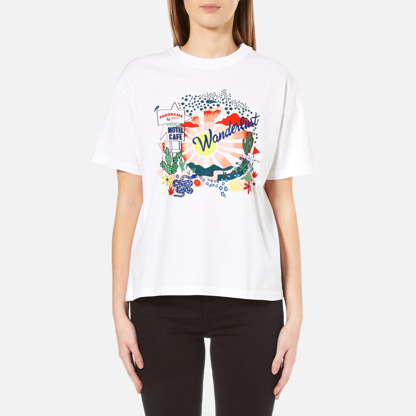 PS by Paul Smith Women's Wanderlust T-Shirt - White Image 1