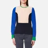 PS by Paul Smith Women's Bib Front Colour Block Top - Navy - Image 1